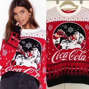 Nasty Gal Coca-Cola Christmas Sweater